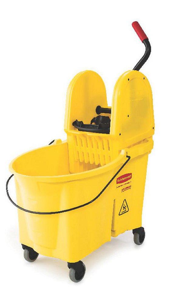 Rubbermaid WaveBrake® Combo Down Press Bucket in Yellow