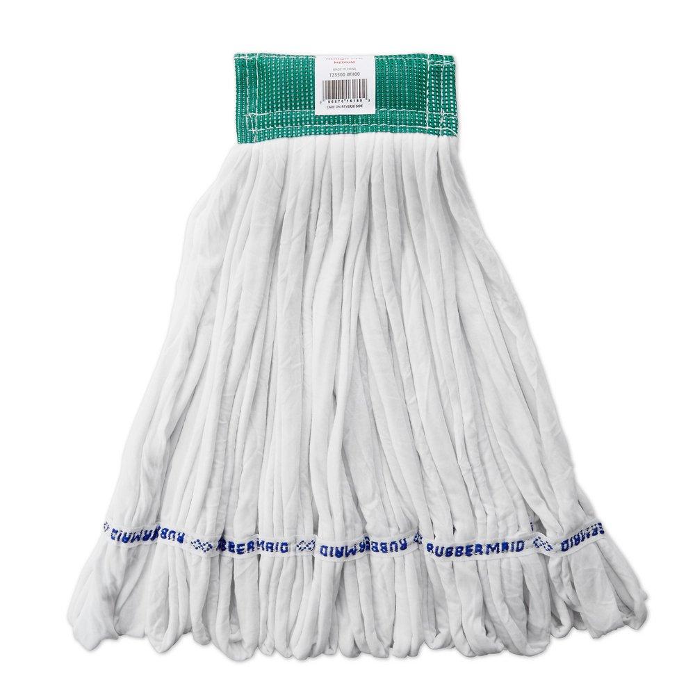 Medium Rough Wet Mop with 5 in. Headband in White