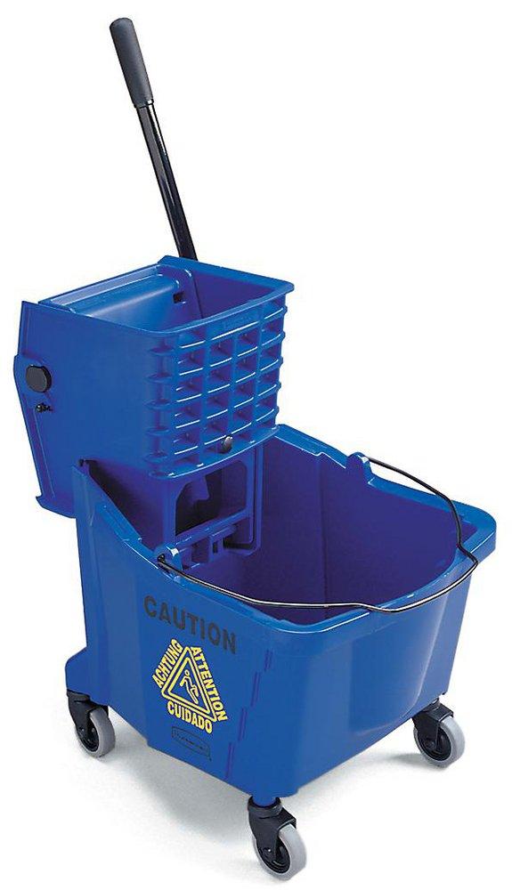 Rubbermaid WaveBrake® Combo Side Press Bucket in Blue