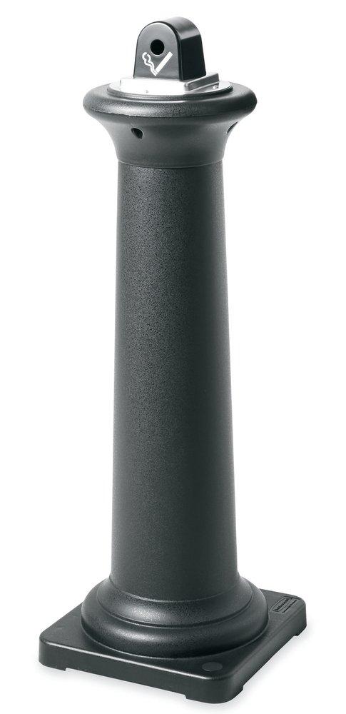 Rubbermaid Groundskeeper® Tuscan Receptacle in Black