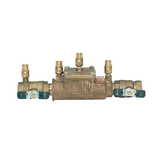 Ames Fire & Waterworks Series 2000B 3/4 in Bronze FPT Double Check Valve Assembly with Ball Valves and Test Cocks