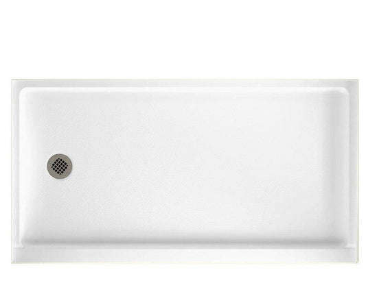 Swan Veritek® 32 in. x 60 in. Shower Base with Right Drain in White