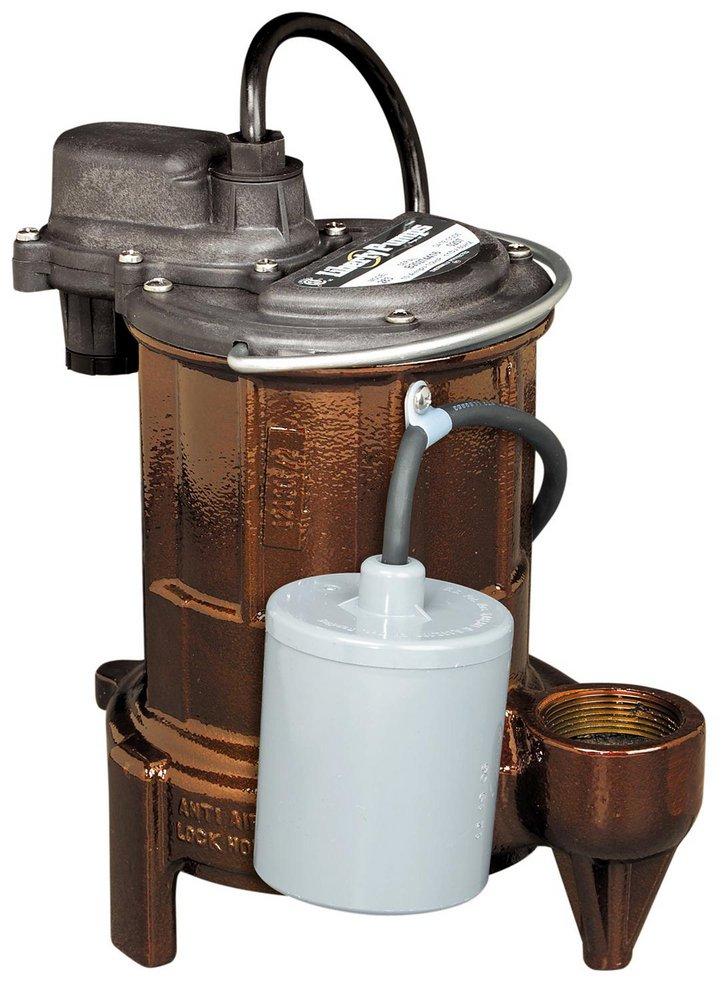 Liberty Pumps 250 Series 1/3 HP 115V Cast Iron Automatic Submersible Effluent Pump with 25 ft. Cord