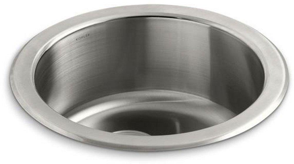 KOHLER Undertone® 18-3/8 in. Dual Mount Stainless Steel Single Bowl Kitchen Sink