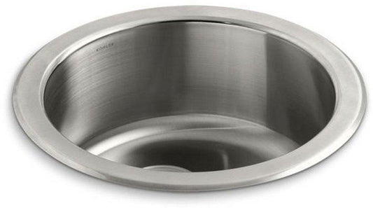 KOHLER Undertone® 18-3/8 in. Dual Mount Stainless Steel Single Bowl Kitchen Sink