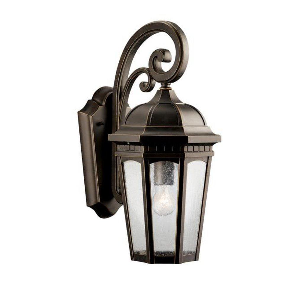 Kichler Lighting Courtyard Medium Outdoor Wall Sconce in Rubbed Bronze