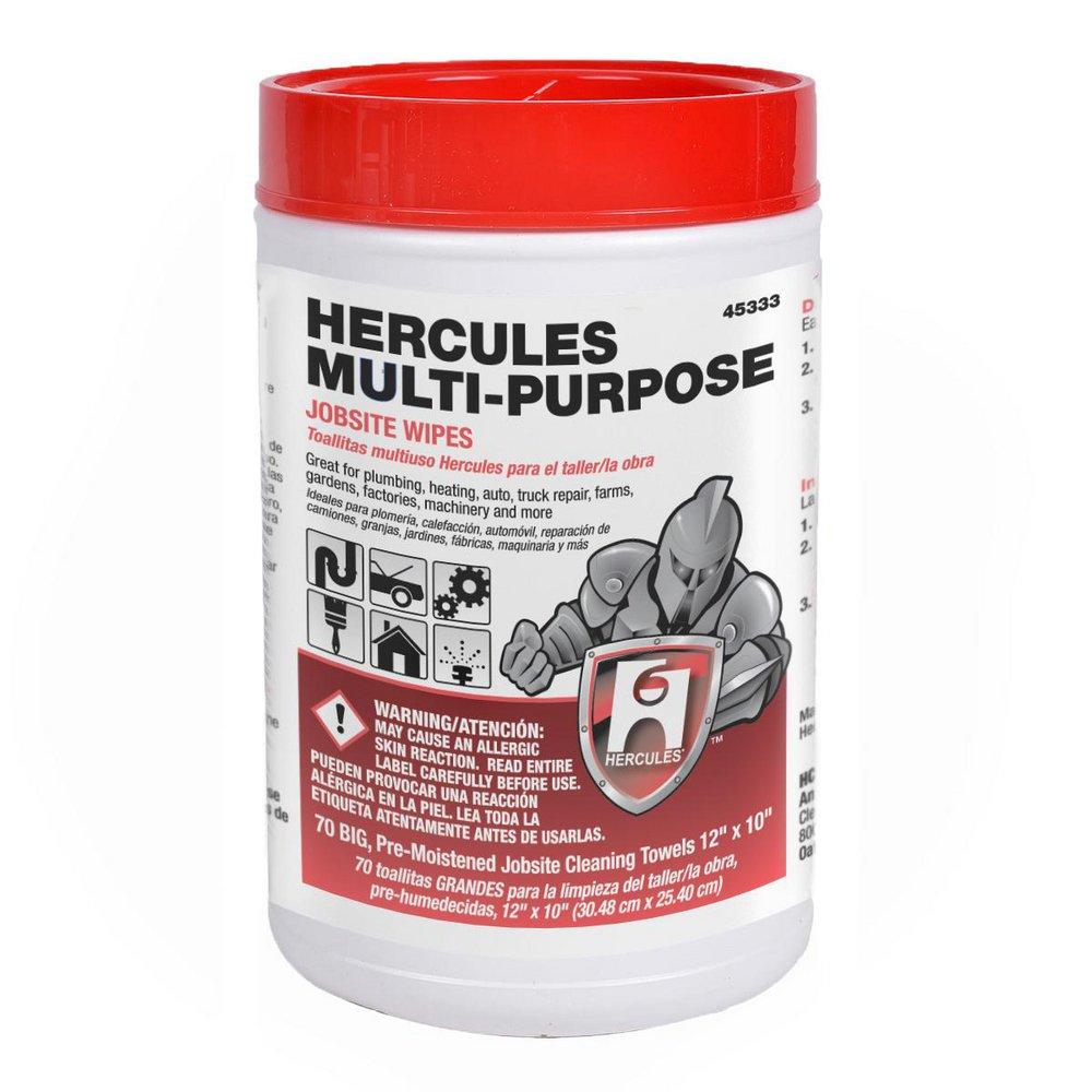 Multi-Purpose Jobsite Wipes, Tub of 70 Towels
