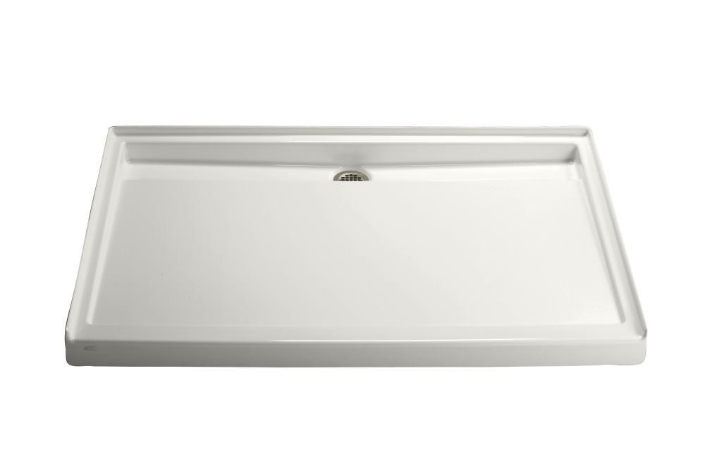 KOHLER Groove® 60 in. x 42 in. Shower Base with Center Drain in White
