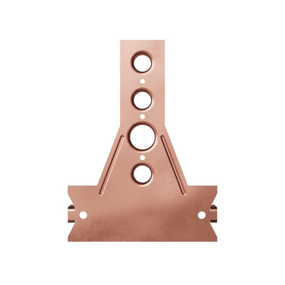 1/2 - 3/4 in. Copper Bonded Steel Pipe Support Bracket