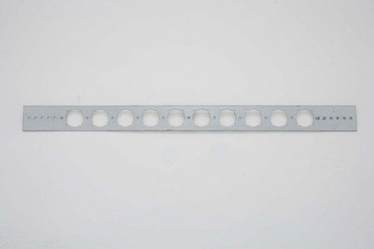 2 in x 20 in with 1-3/8 in holes Galvanized Steel Pipe Support Bracket