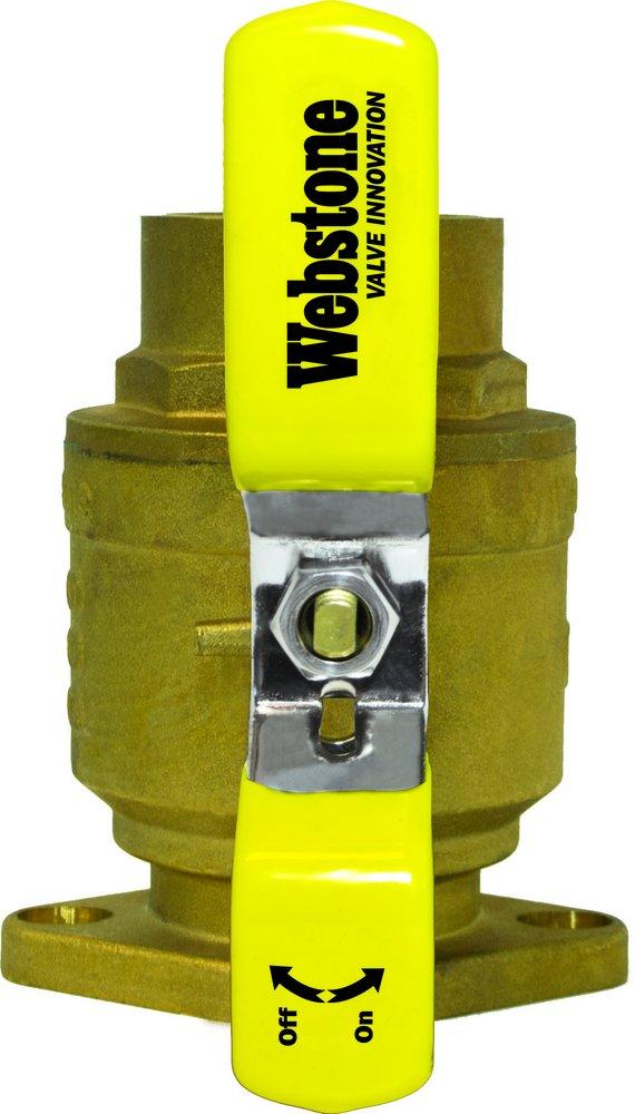 Webstone a brand of NIBCO 5040 Series 2 in. Sweat x Flanged Forged Brass Full Port Isolator Ball Valve