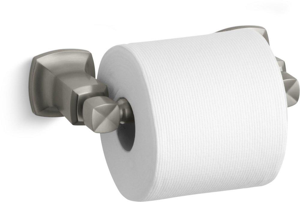 KOHLER Margaux® Wall Mount Toilet Tissue Holder in Vibrant Brushed Nickel