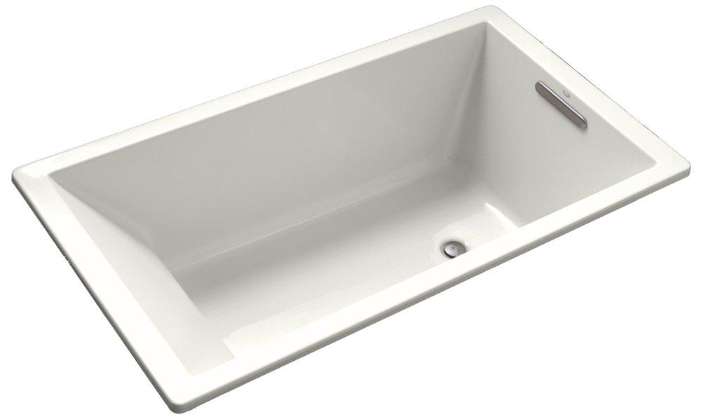 KOHLER Underscore® 60 x 32 in. Soaker Drop-In Bathtub with End Drain in White