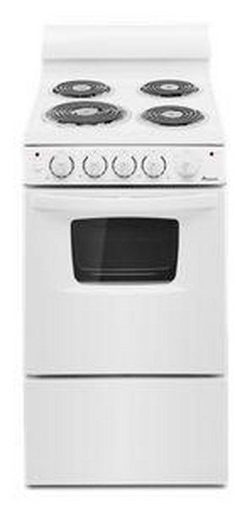 19-3/4 in. Electric 4-Burner Coil Freestanding Range in White
