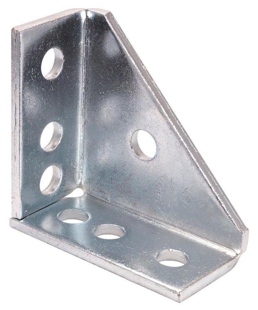 FNW® Figure 7844 4 1/8 in. Electrogalvanized 7-Hole Gusset Corner Angle Fitting