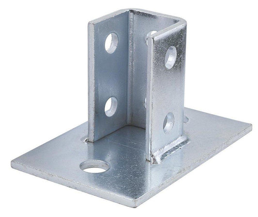 FNW® Figure 7850 3-1/2 in. Electrogalvanized 2-Hole Square Post Base