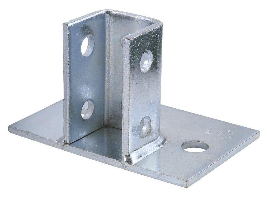 FNW® Figure 7851 3-1/2 in. Electrogalvanized 2-Hole Flush Post Base