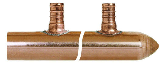 Sioux Chief 672 Series BranchMaster™ Copper Male Sweat x Spin Closed 1 in. 4 Outlet Valve Manifold