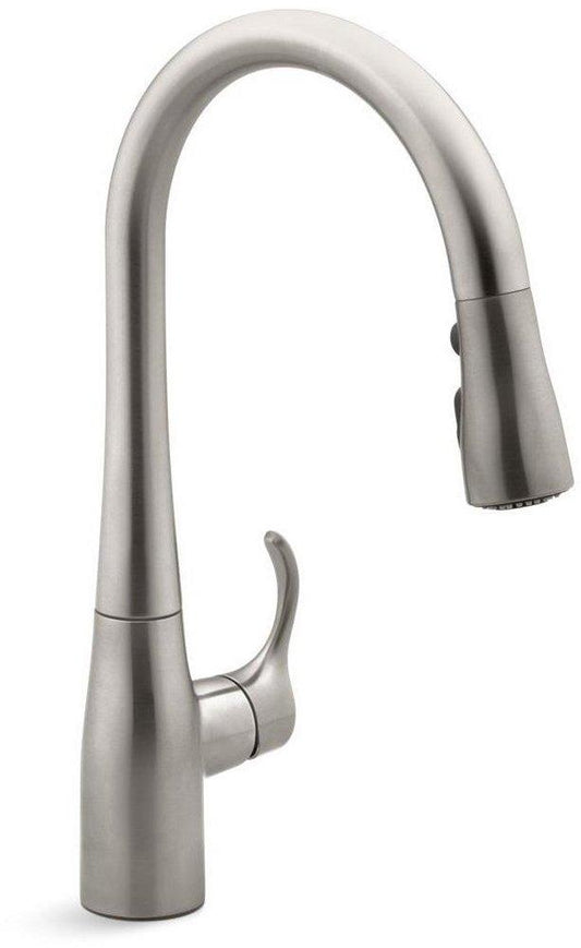 KOHLER Simplice™ Single Handle Pull Down Bar Faucet in Vibrant® Stainless