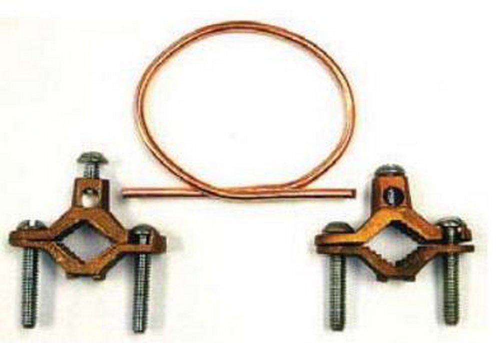 1/2 - 1 in. Barn Red Ground Clamp Kit with 24-Wire