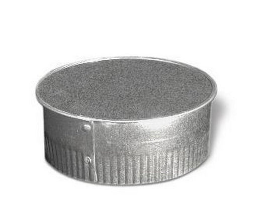 4 in. Galvanized Steel Duct Cap in Round Duct