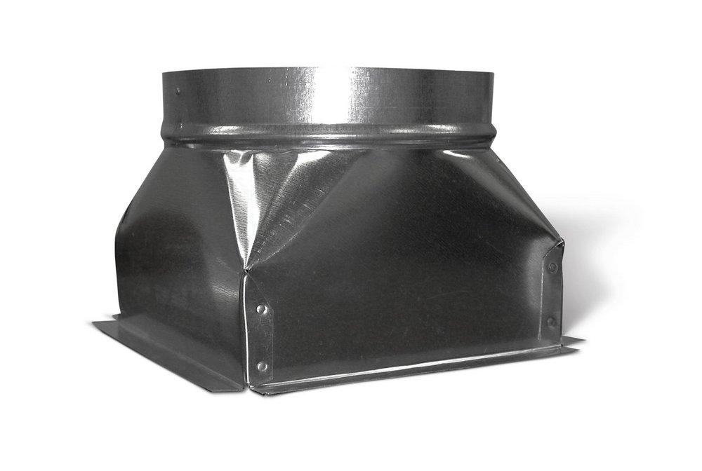 12 in x 12 in x 10 in Duct Square-To-Round