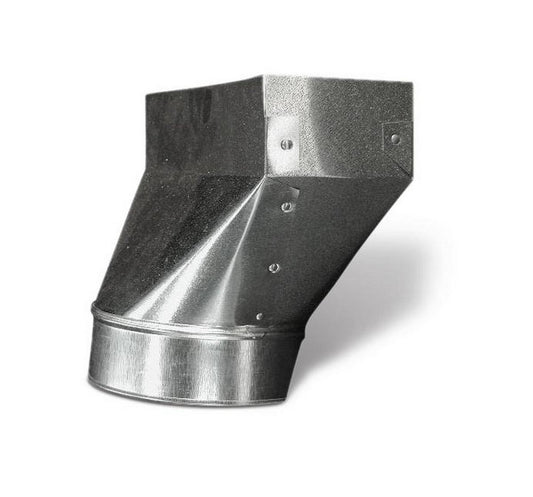 8 x 14 x 10 in. Straight Boot Galvanized Steel 30 ga