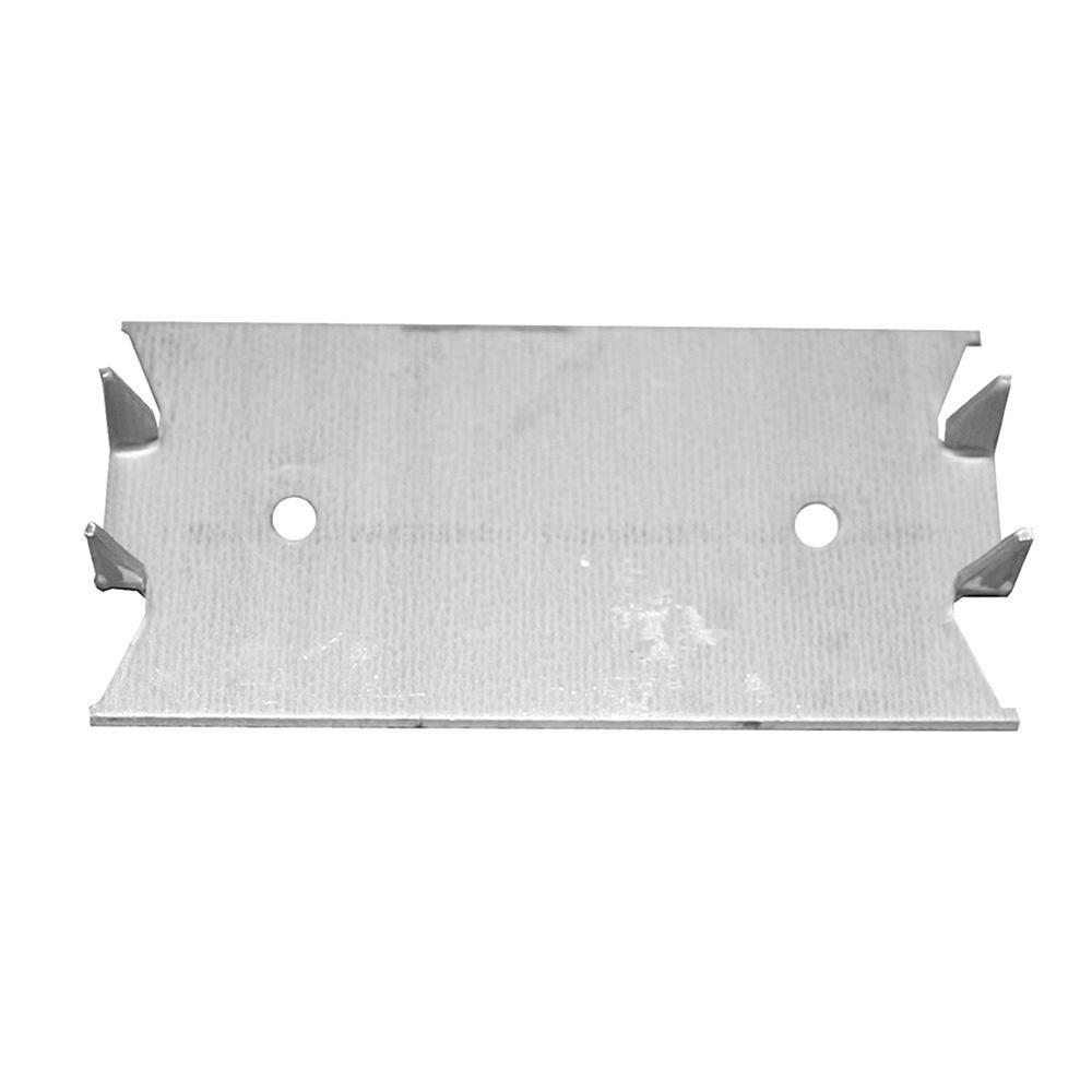1-1/2 x 3 in. 18 ga Self-nailing Stud Guard with 2-Hole Centered