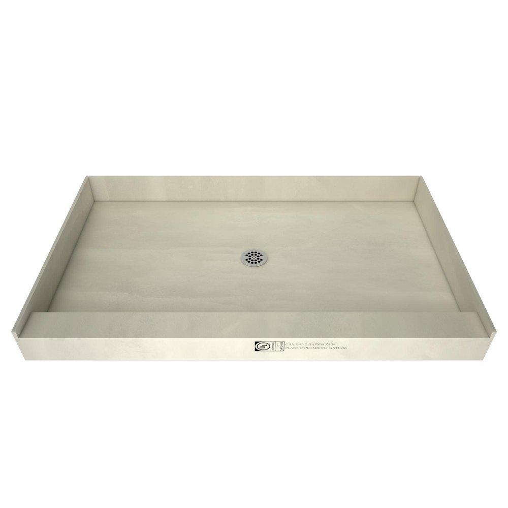 Tile Redi USA Redi Base 72 in. x 37 in. Shower Base with Center Drain in Grey