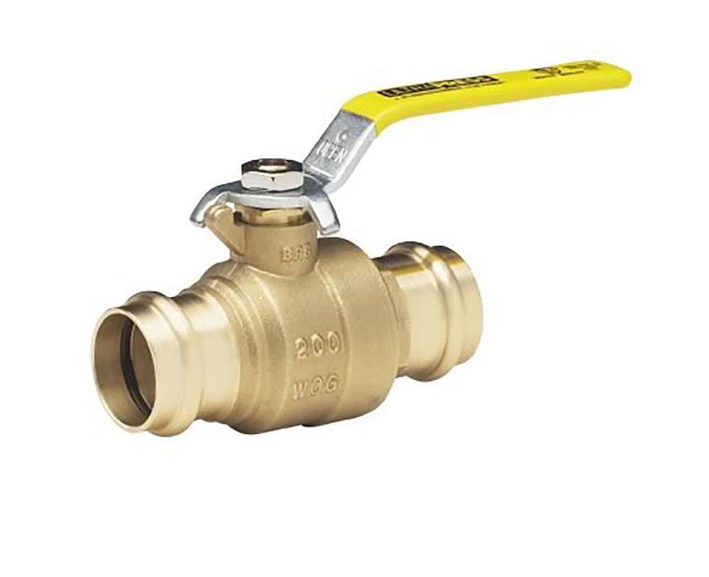 Milwaukee Valve BA-480B 2 in. Forged Brass Full Port Press 200# Ball Valve
