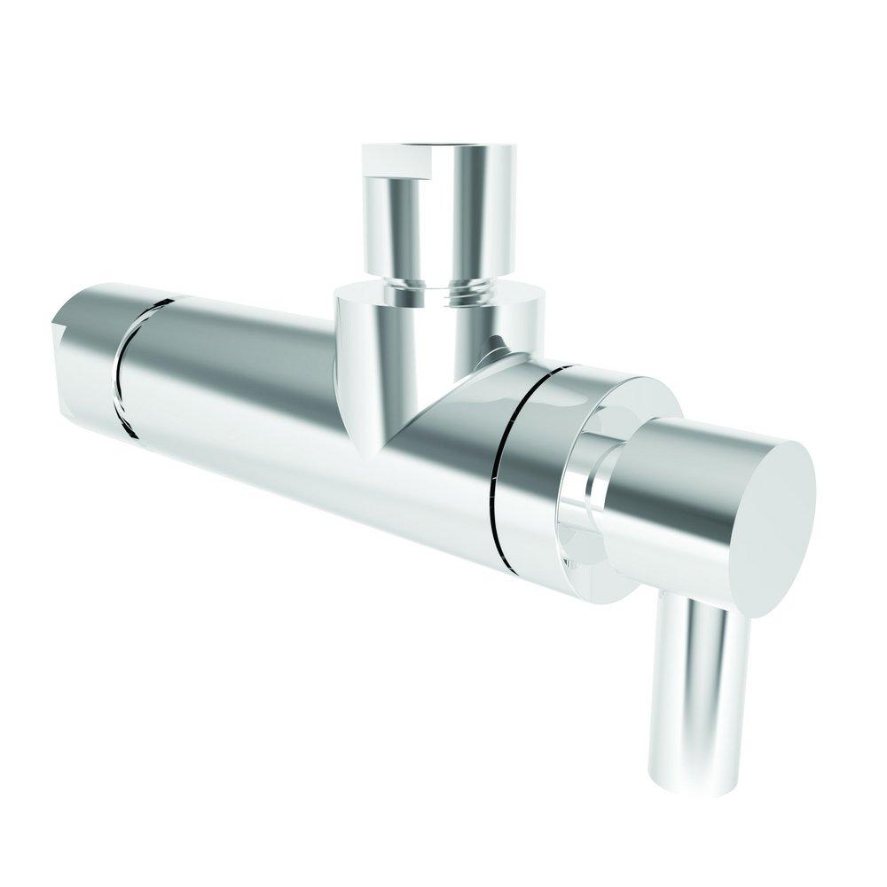 Brasstech Model 403-1 1/2 x 3/8 in. Compression Lever Angle Supply Stop Valve in Polished Chrome