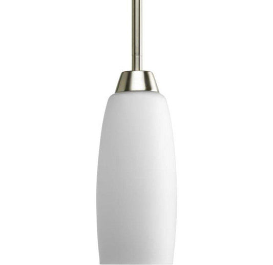 Progress Lighting Wisten 100W 1-Light Light Medium E-26 Incandescent Mini Pendant in Brushed Nickel