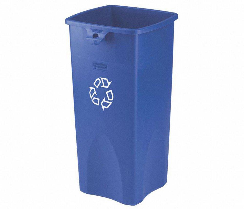 Rubbermaid Untouchable® 23 gal Square Recycled Container in Blue