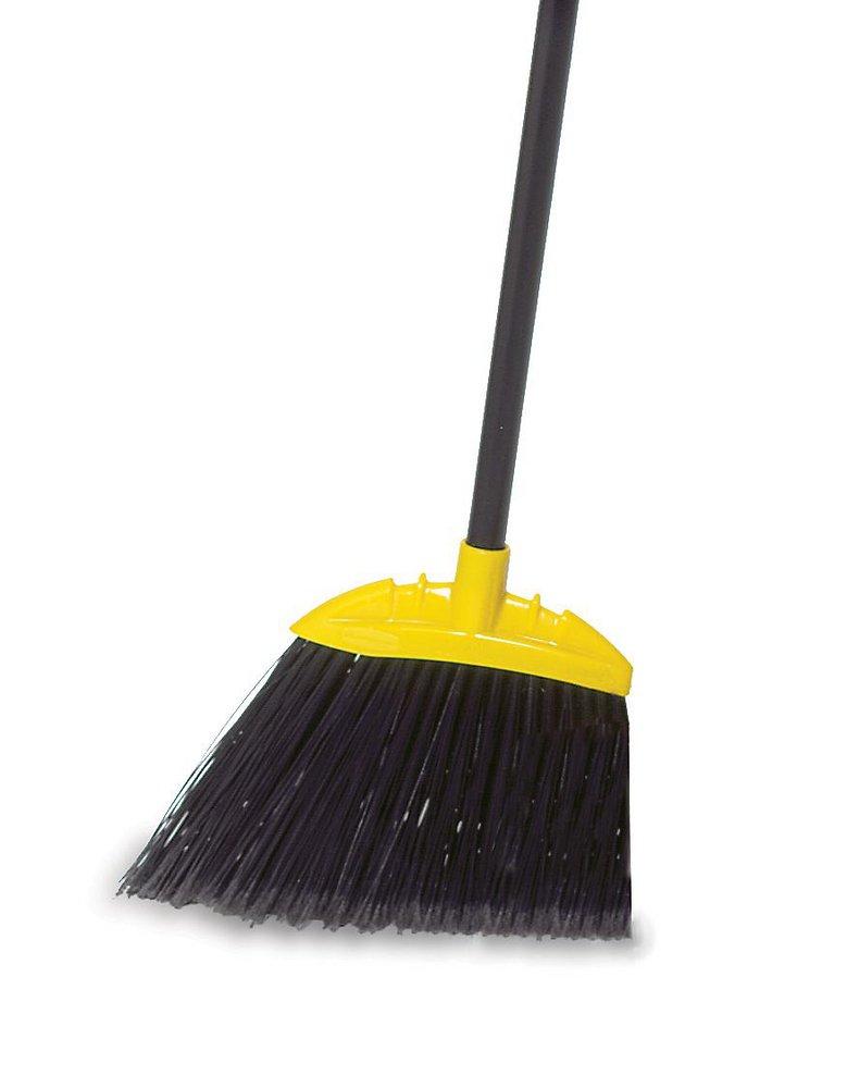54-1/2 in. Jumbo Polypropylene Sweep Lobby Angle Broom in Black
