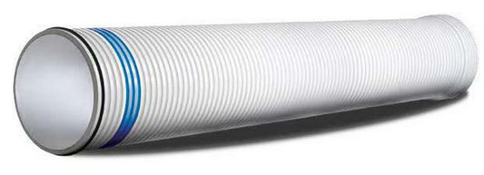 24 in. x 22 ft. Bell End x Spigot Plastic Drainage Pipe