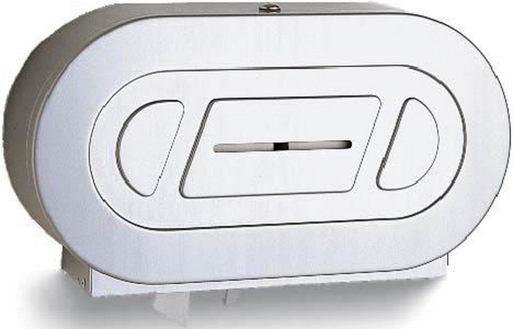 Twin Jumbo Roll Toilet Paper Dispenser in Stainless Steel