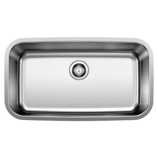 BLANCO Stellar 28 in. Undermount Stainless Steel Single Bowl Kitchen Sink