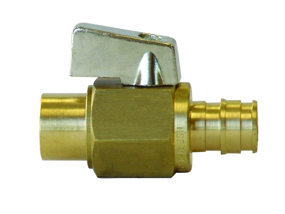 Uponor ProPEX® 1/2 in. Brass Full Port F1960 x Sweat 250# Ball Valve