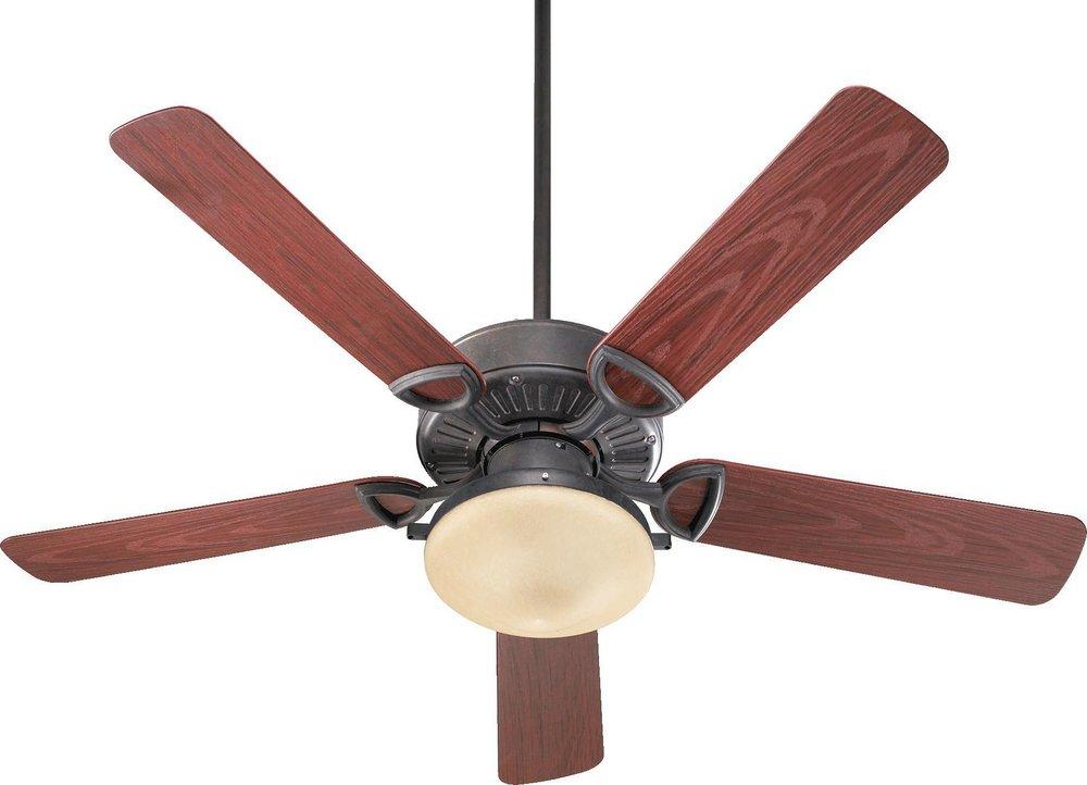 Quorum International Estate Patio 52 in. 5-Blade Ceiling Fan in Toasted Sienna