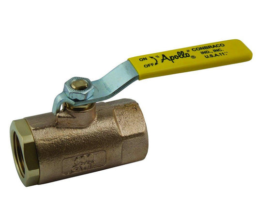Apollo Valves 70-100 Series 1/2 in. Bronze Standard Port FNPT 600# Ball Valve