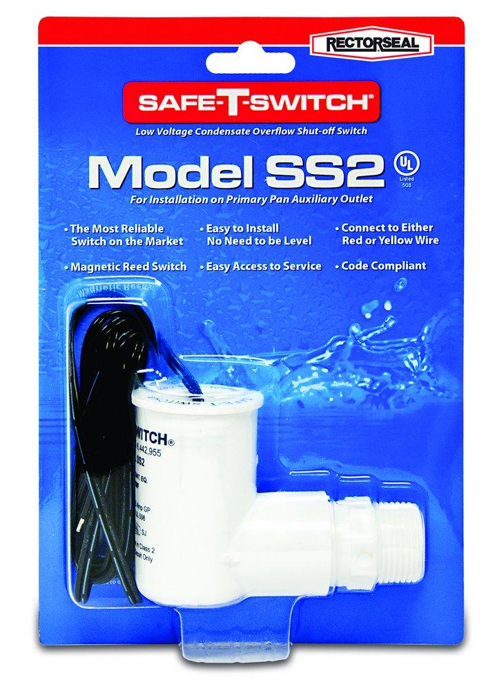 Rectorseal Safe-T-Switch® SS2 3/4 in. Close Coupled Condensate Drain Pan Overflow Kit