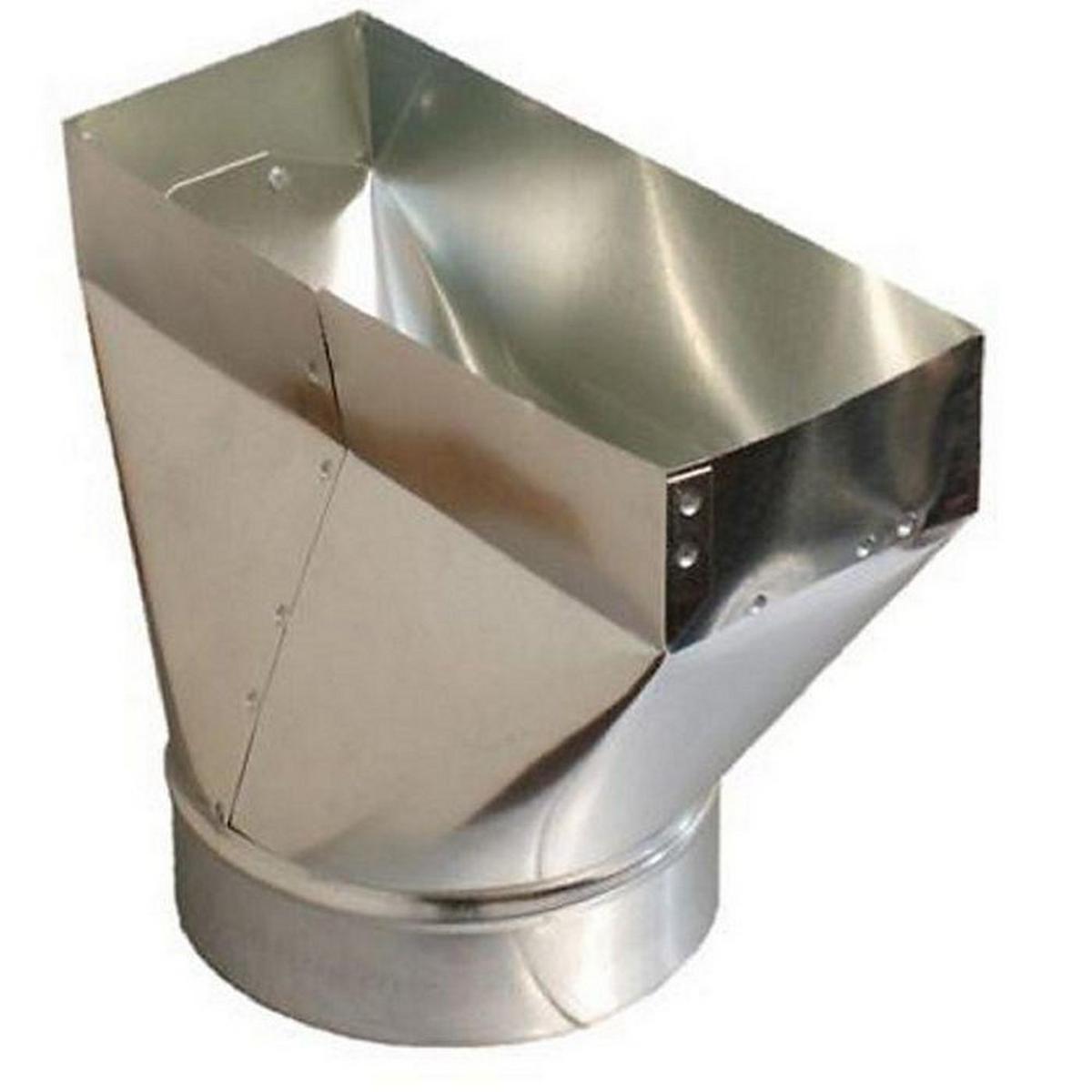 3-1/4 x 14 x 8 in. Straight Boot Galvanized Steel 26 ga