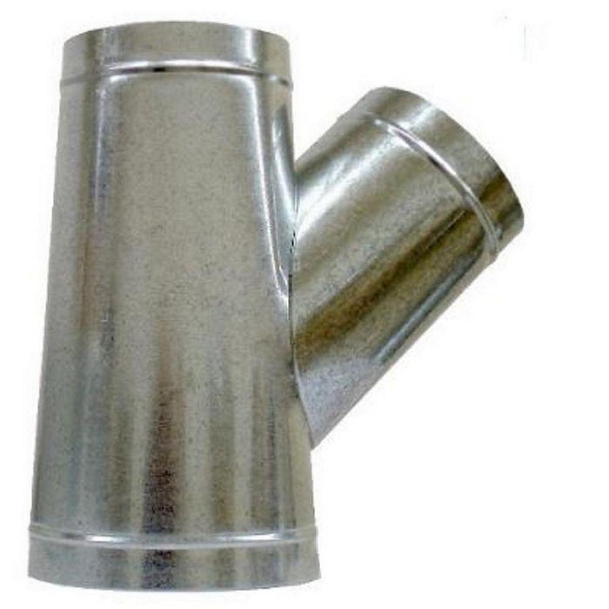 14 in. x 12 in. x 12 in. 26 ga Galvanized Steel Tee Wye