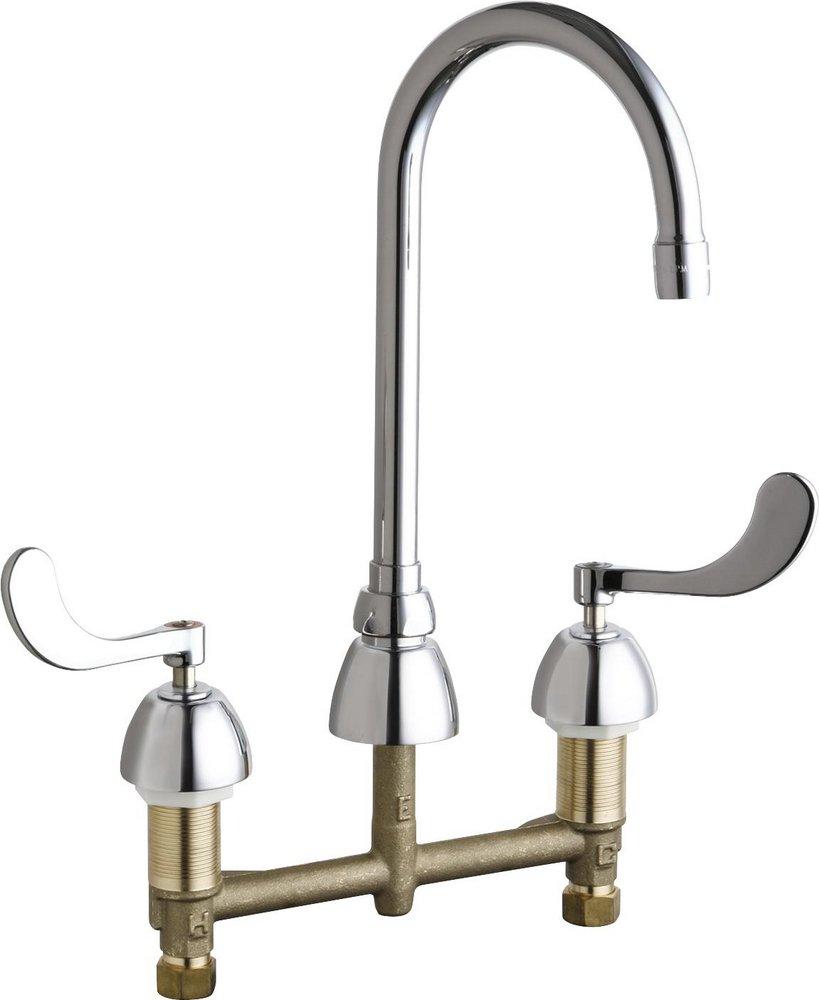 Two Handle Kitchen Faucet in Polished Chrome