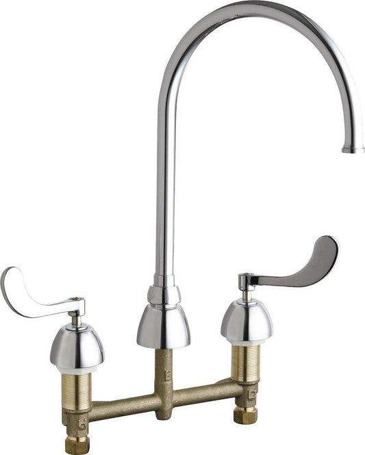 Two Handle Kitchen Faucet in Polished Chrome