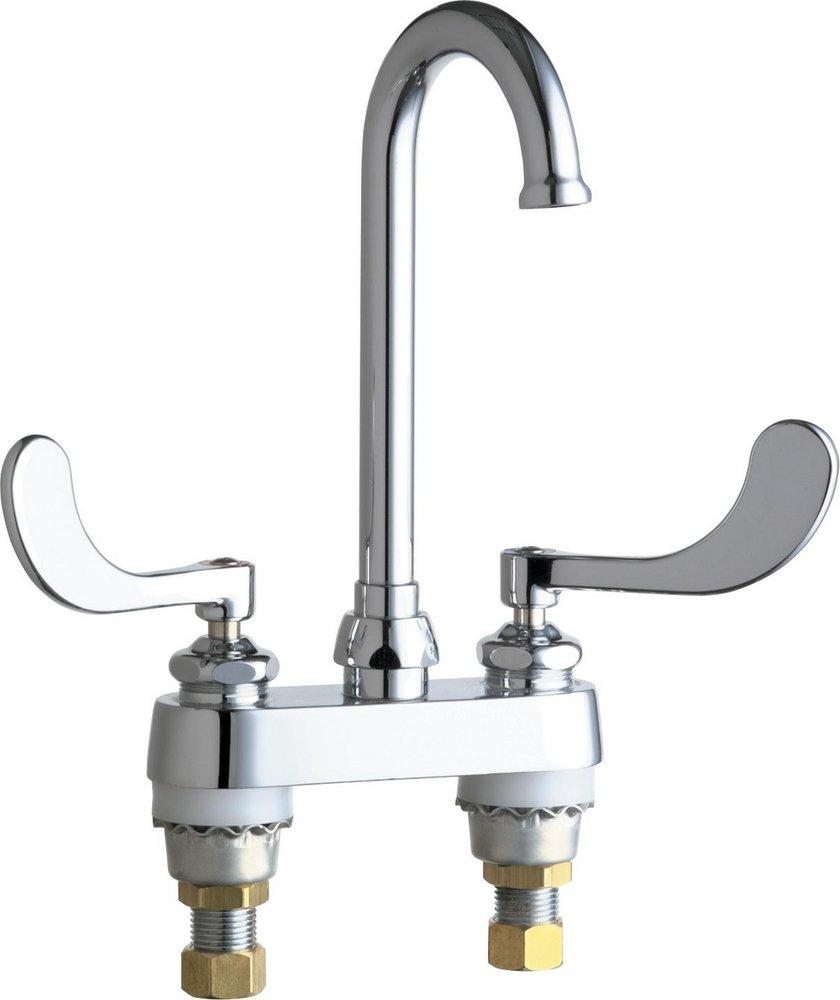 Two Handle Kitchen Faucet in Polished Chrome