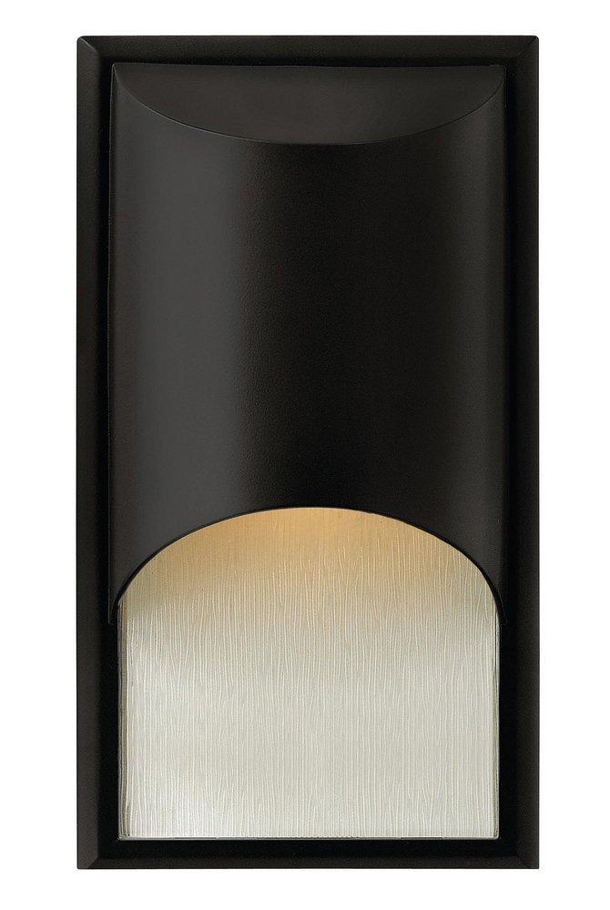 Hinkley Cascade 100W 1-Light 14-1/2 in. Satin Black Outdoor Wall Sconce