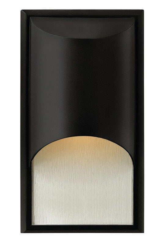 Hinkley Cascade 100W 1-Light 14-1/2 in. Satin Black Outdoor Wall Sconce