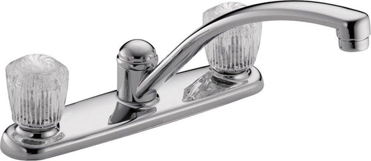 Delta Faucet Classic Two Handle Kitchen Faucet in Chrome