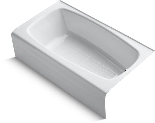 KOHLER Seaforth™ 54 in. x 30 in. Soaker Alcove Bathtub with Right Drain in White